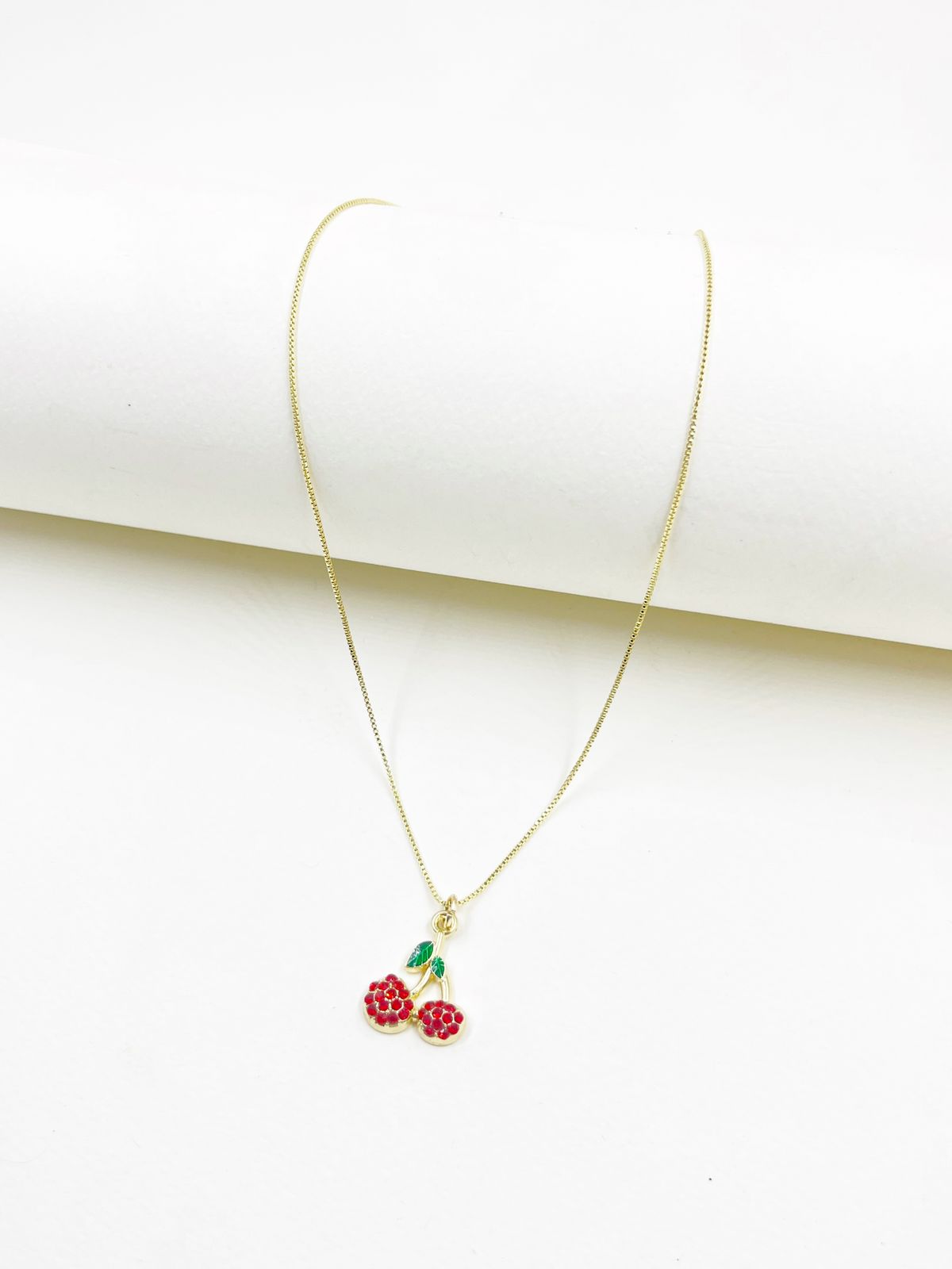 Collar Cereza Cristal