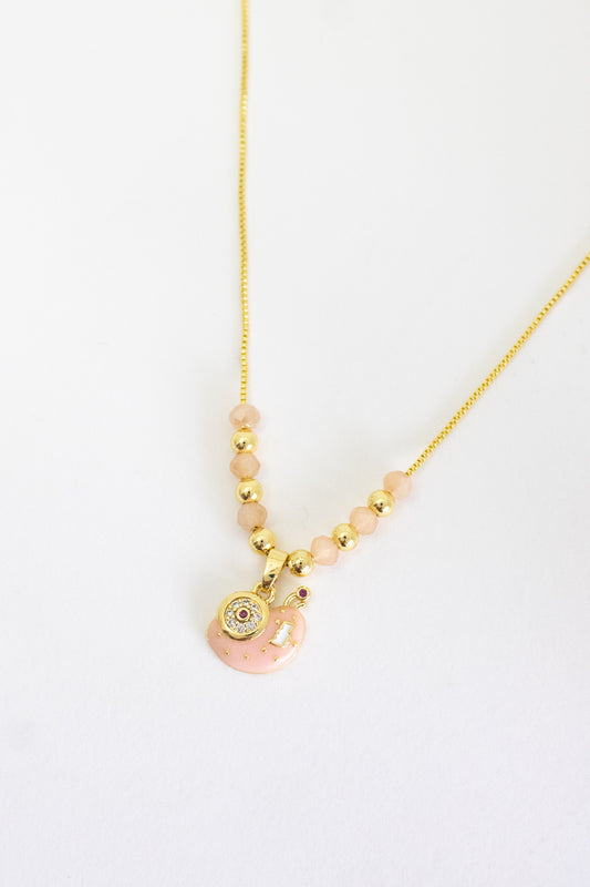 Collar Caracol Rosa