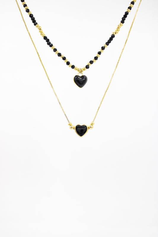 Collar Hermanas Corazón
