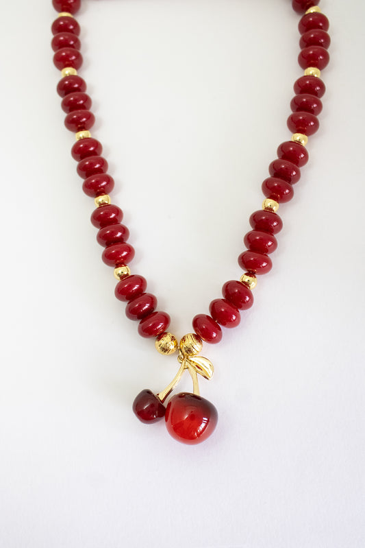 Collar Cereza Jugosa