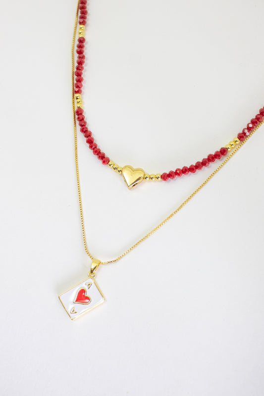 Collar As de Corazones