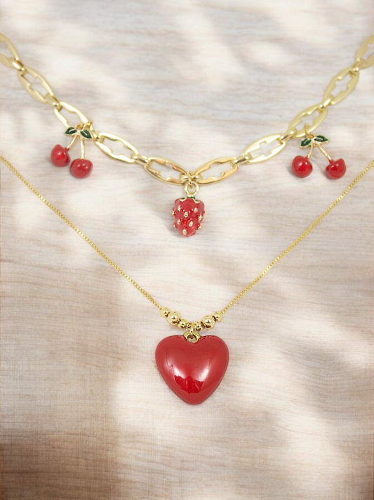 Collar Corazón Cherry