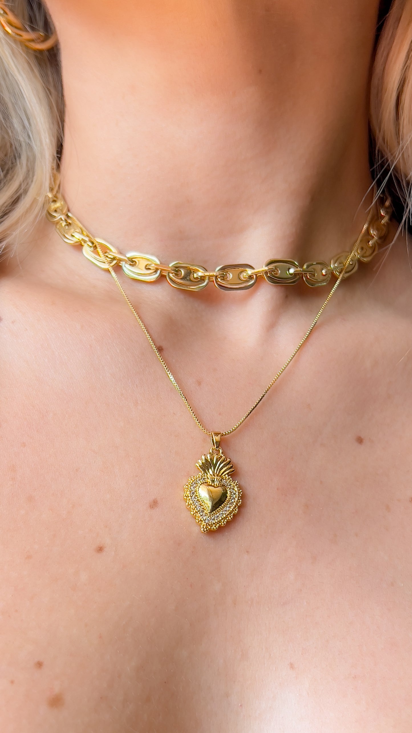 Collar Corazón Llamante