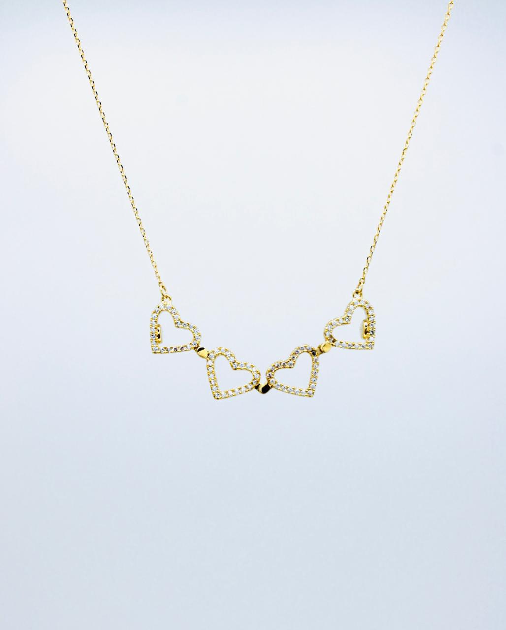 Collar Corazones imantados