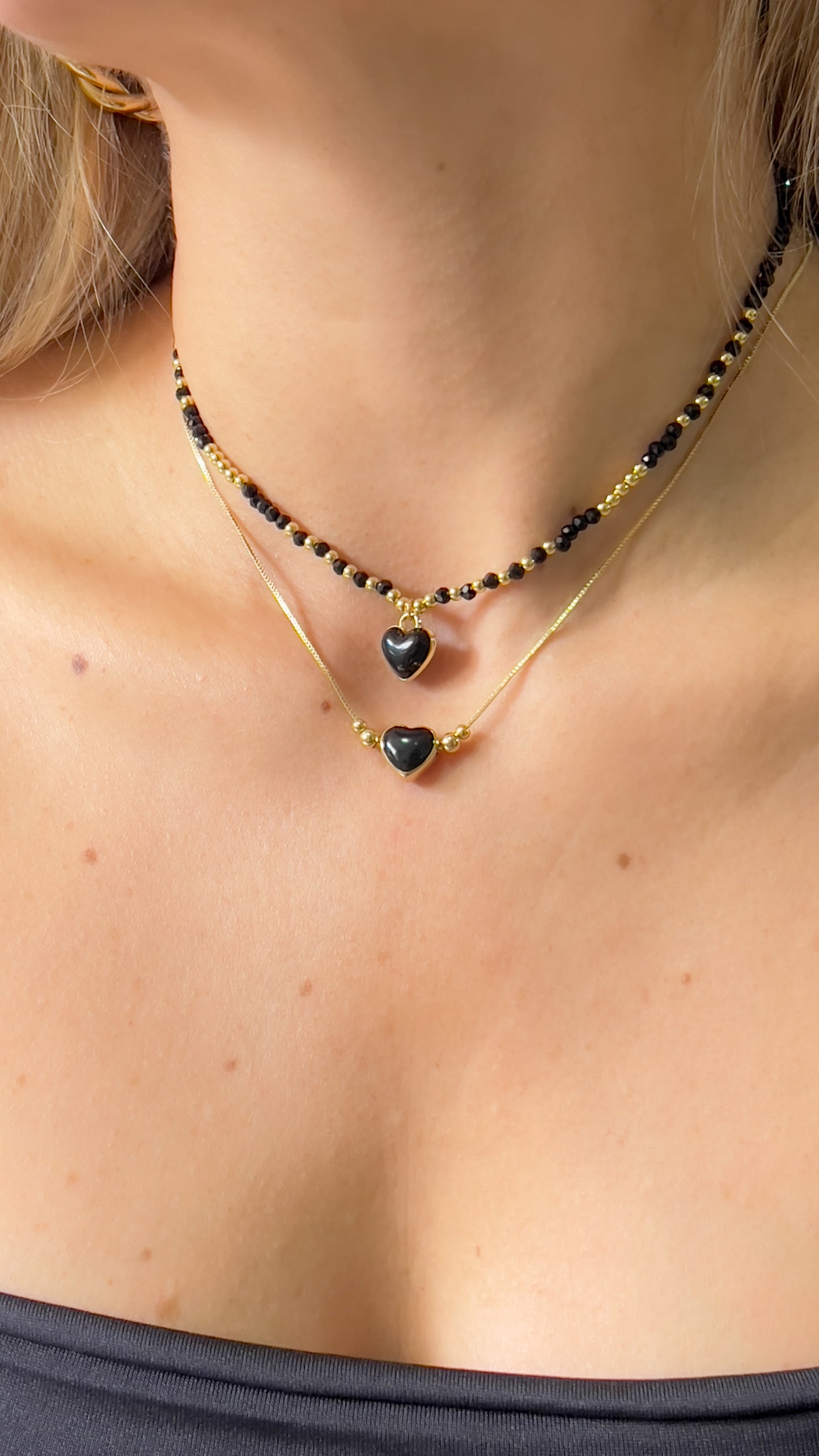 Collar Hermanas Corazón