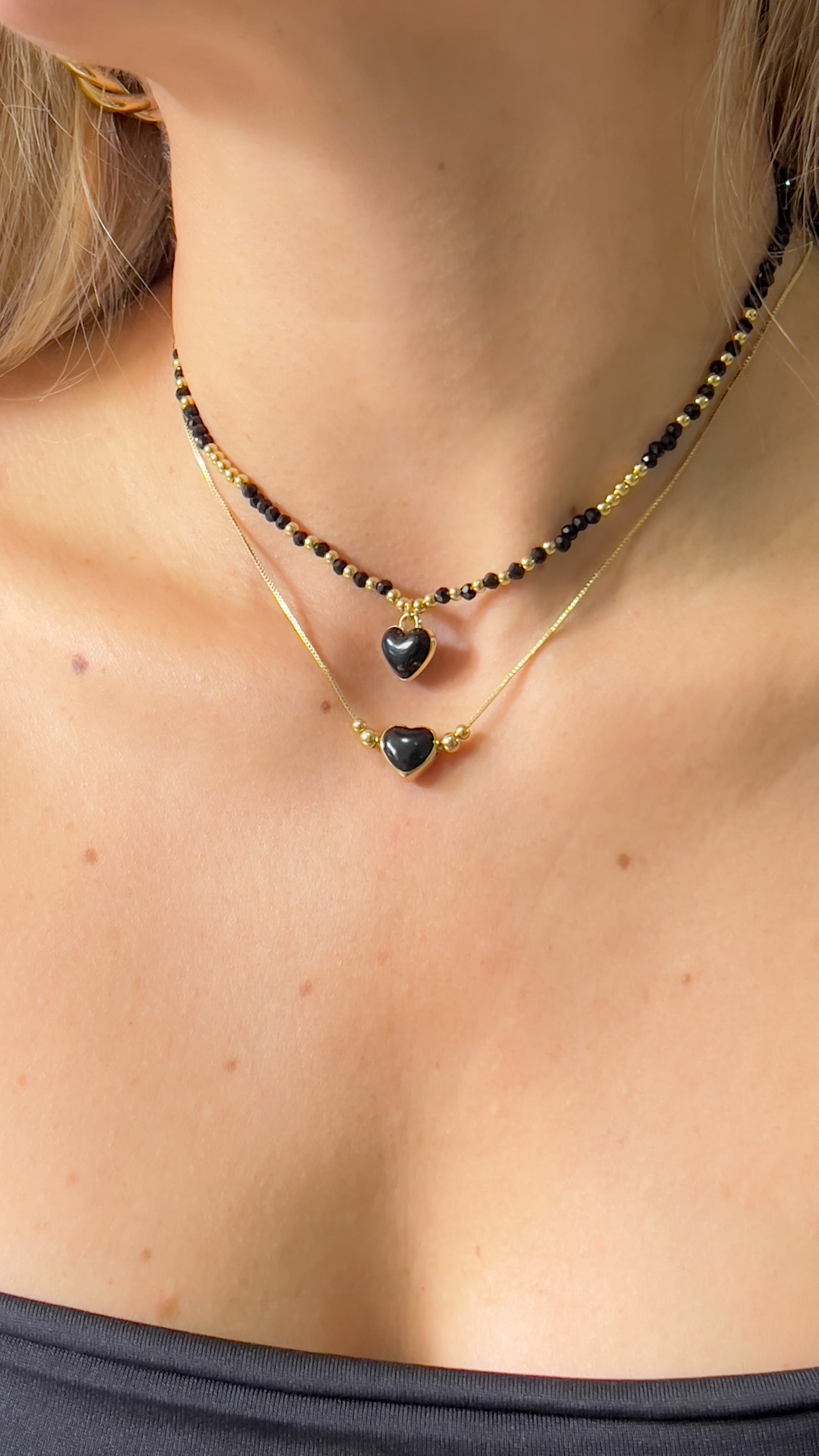 Collar Hermanas Corazón