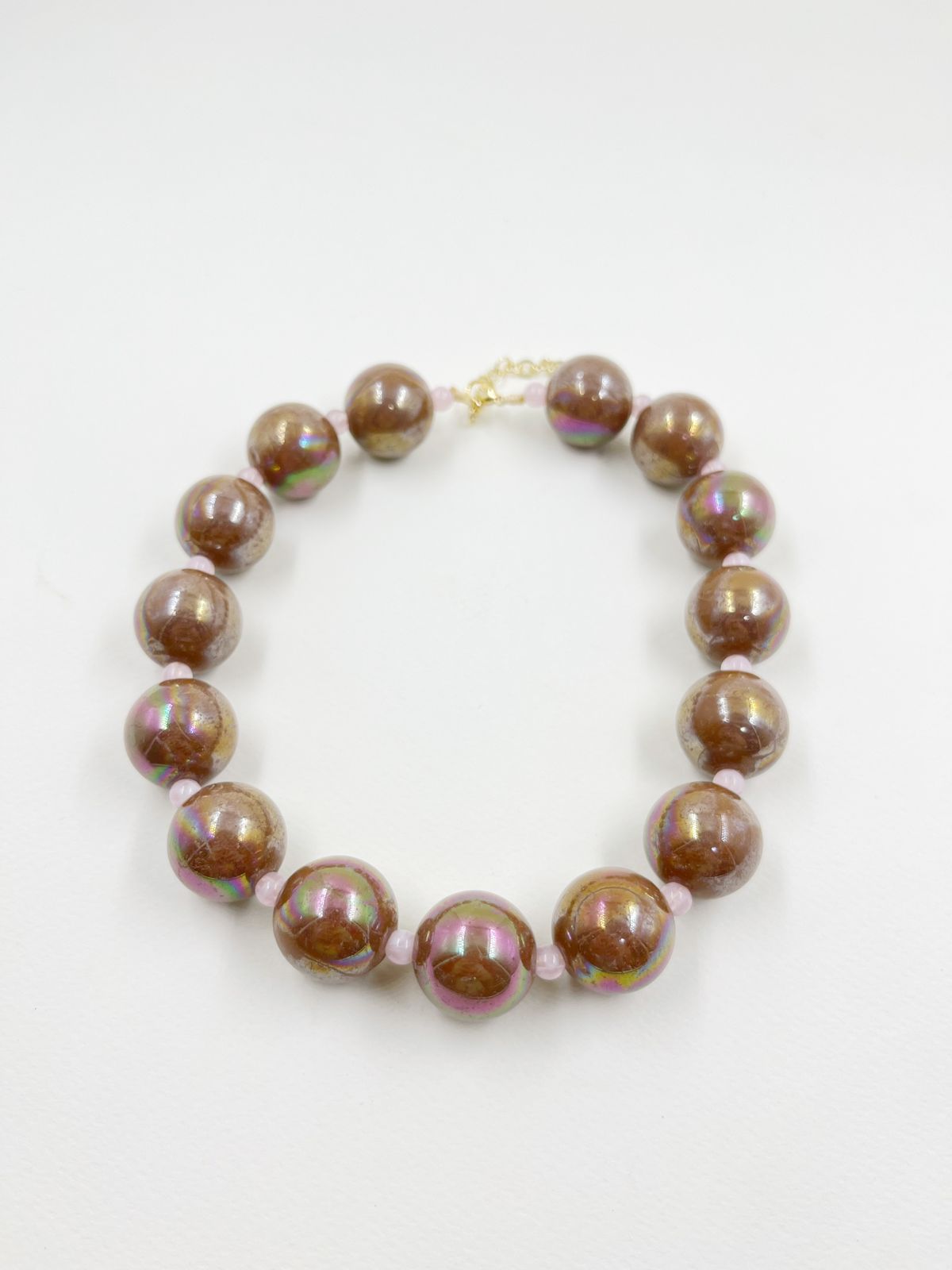 Collar de Esferas Marmoleada
