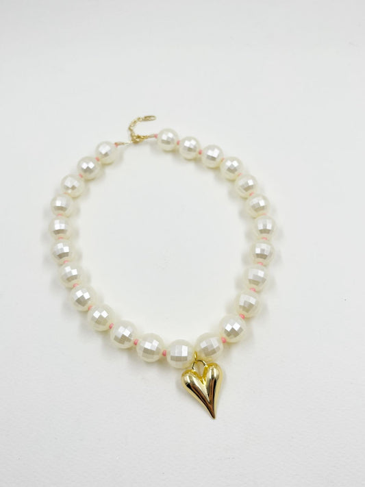 Collar Chunky Perlado Gold