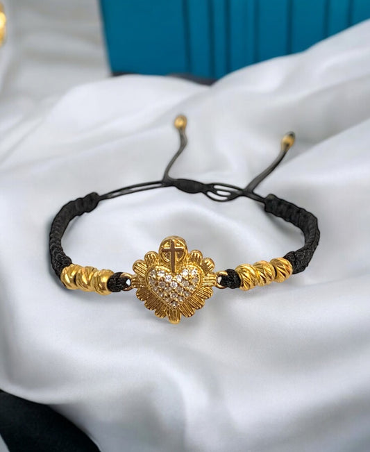 Pulsera Corazón Ardiente