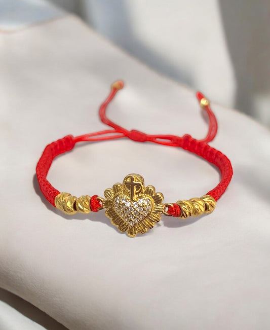 Pulsera Corazón Ardiente