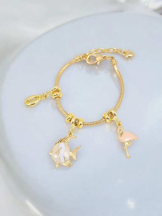 Pulsera Flamingo Sea