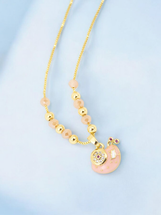 Collar Caracol Rosa