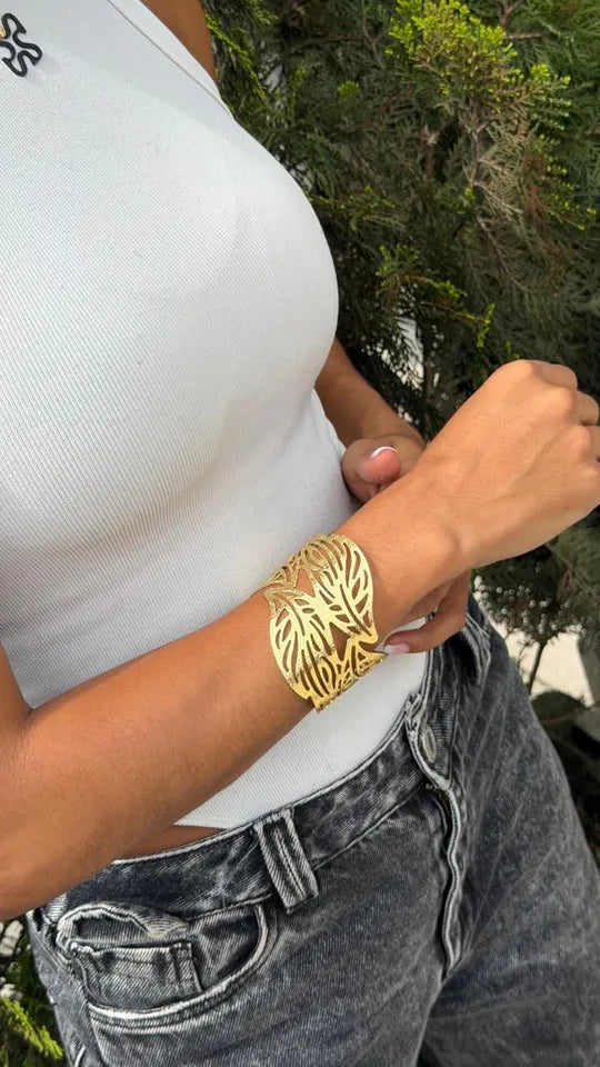 Brazalete  Maxi Hoja Calada