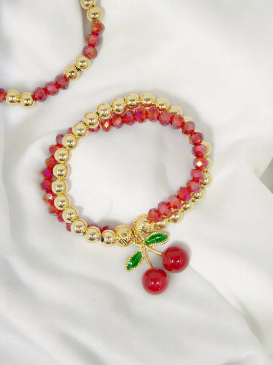 Pulsera Double Cherry