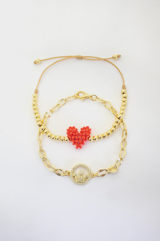 Pulsera Reina Corazón