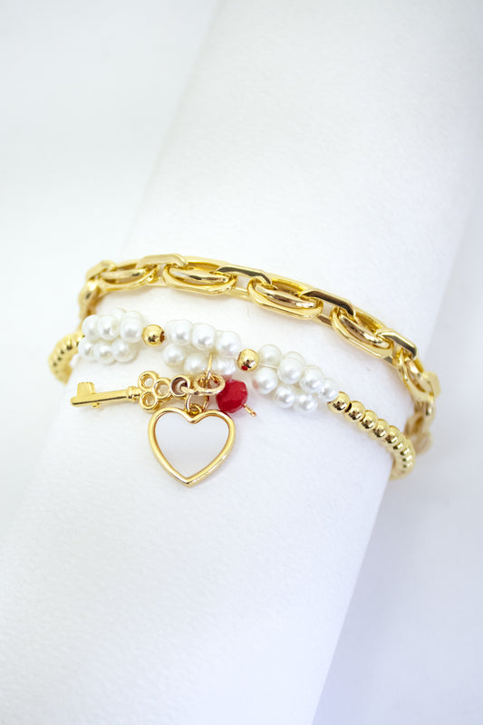 Pulsera Llave del Corazón