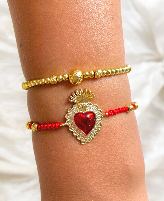 Pulsera Corazón Fuego