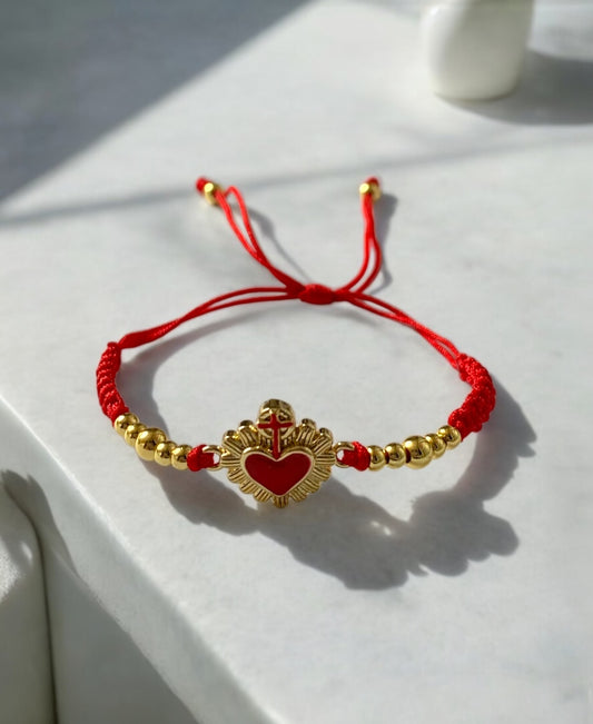 Pulsera Corazón Fuego