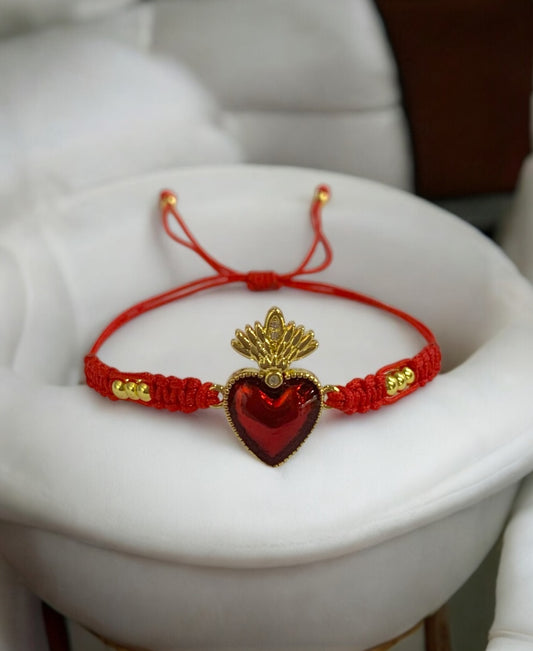 Pulsera Corazón Reinado