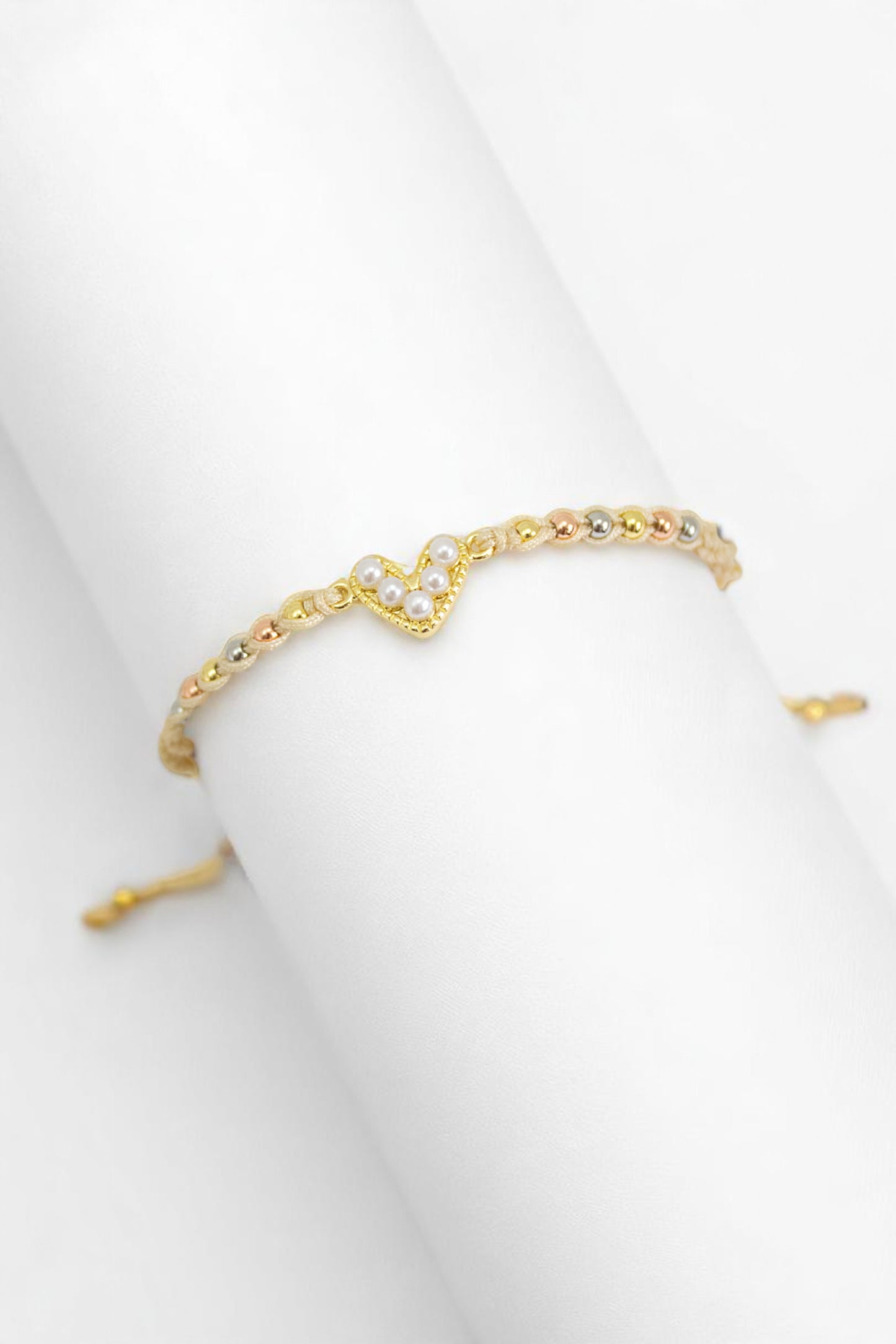 Pulsera Corazón Perlado