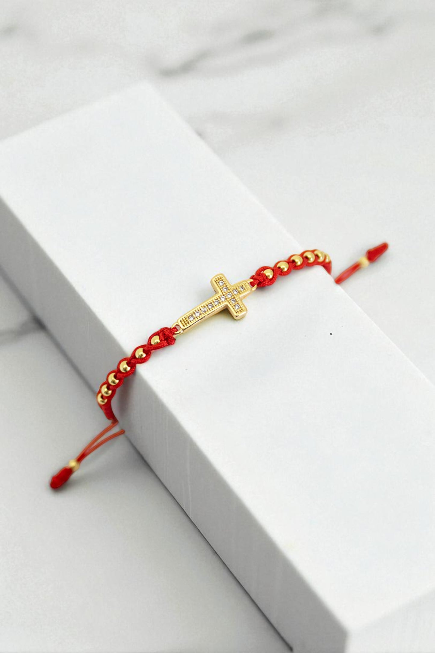 Pulsera Cruz Dorada