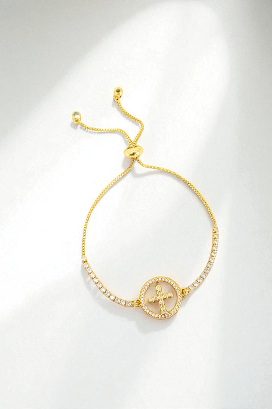 Pulsera Nácar Cruz
