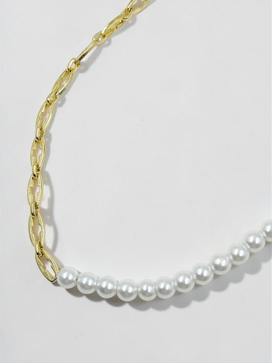 Collar Perla Encadenada