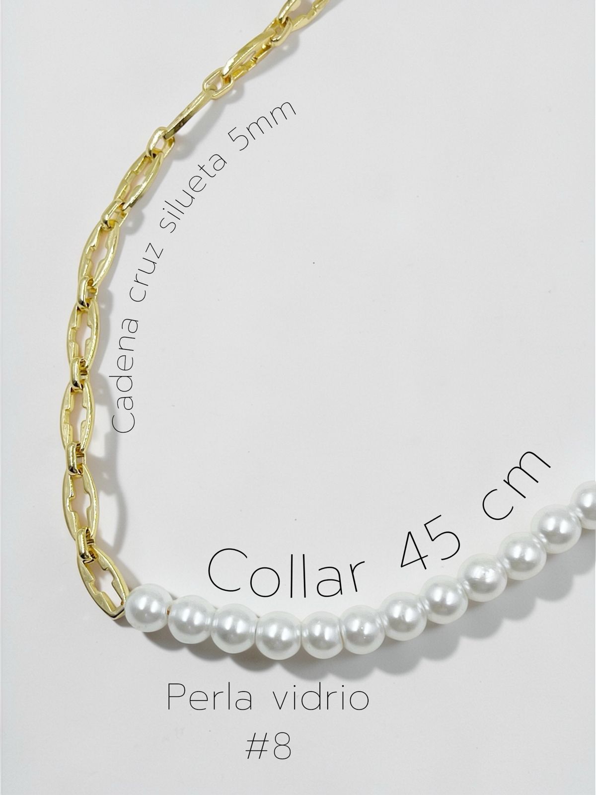 Collar Perla Encadenada